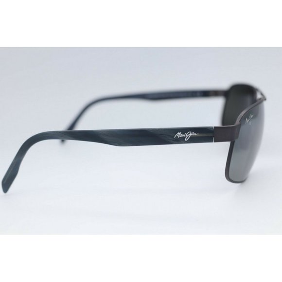 Maui Jim Whitehaven MJ 776-02S Gunmetal Sunglasses Polarized Gray Lens 63mm (C) - Picture 4 of 8